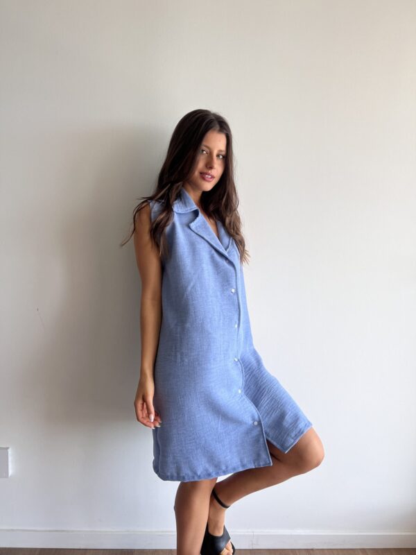 Vestido Desmond Celeste