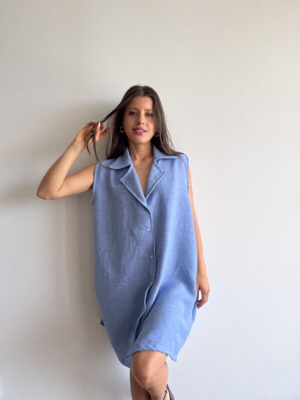 Vestido Desmond Celeste