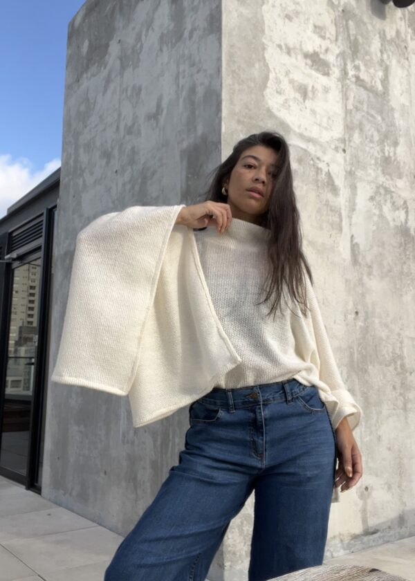 Poncho Velvet Air Crudo