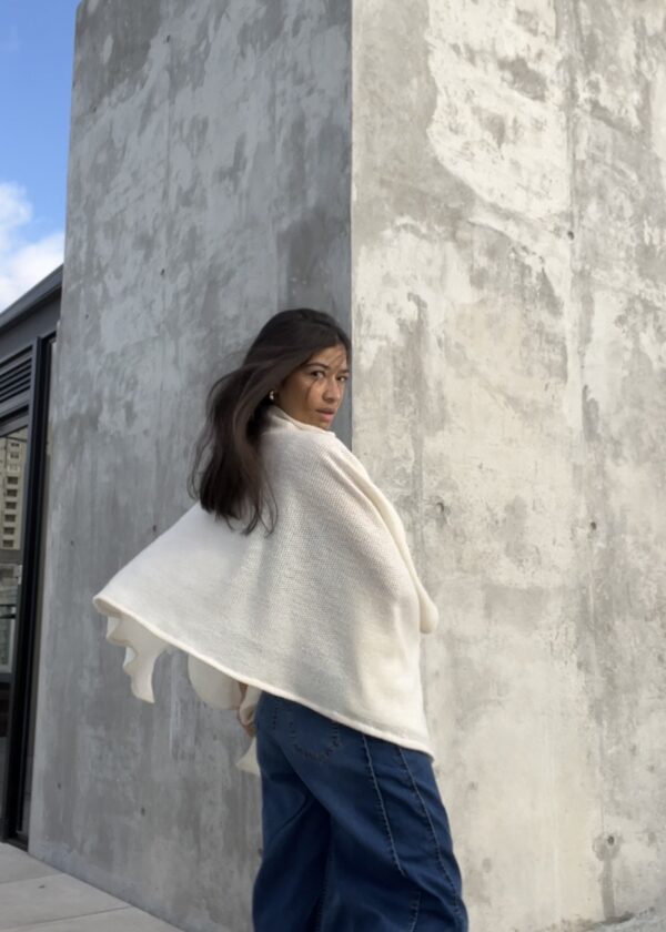 Poncho Velvet Air Crudo