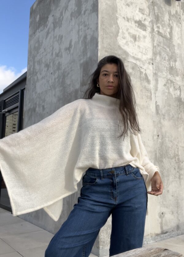 Poncho Velvet Air Crudo