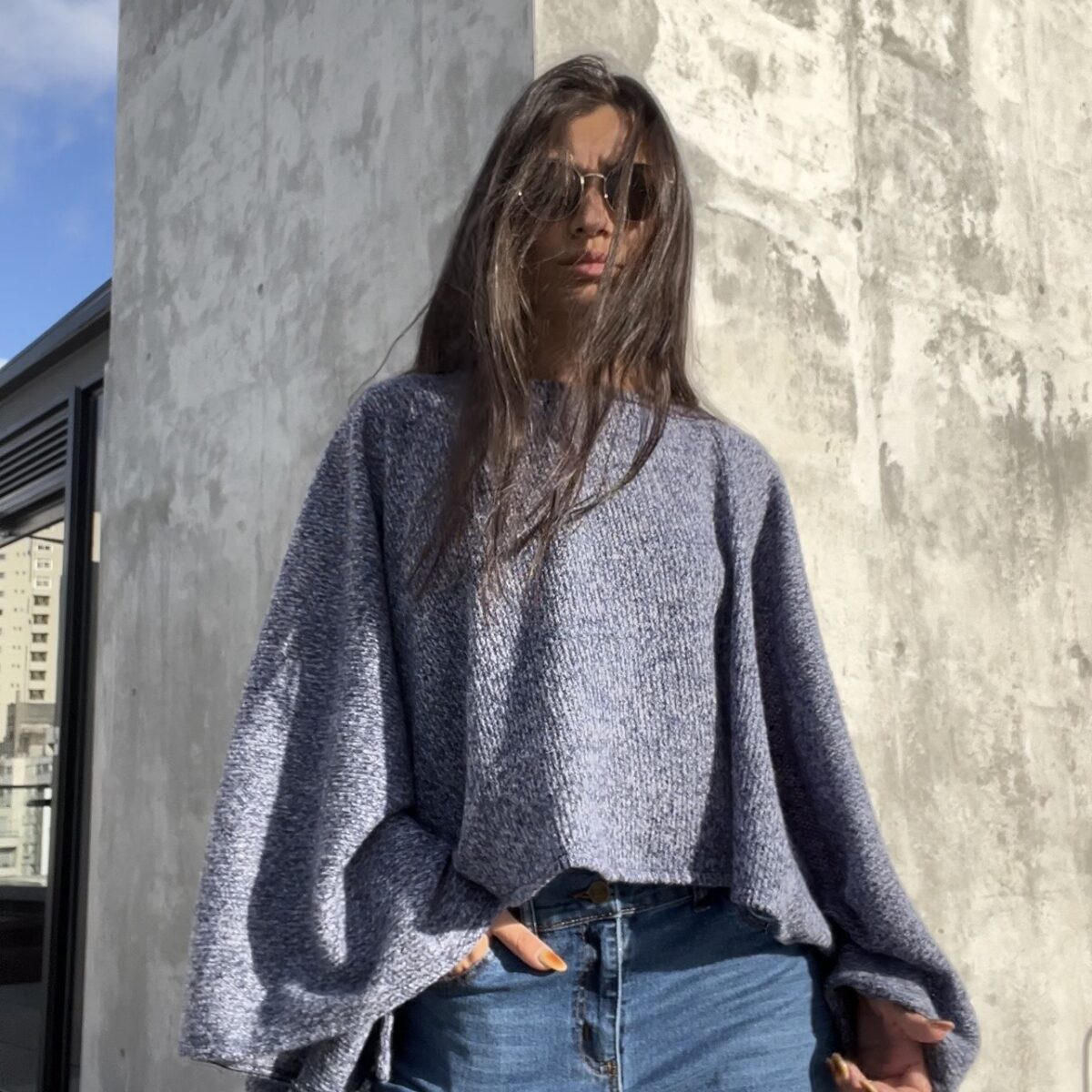 Poncho Free Air Azul