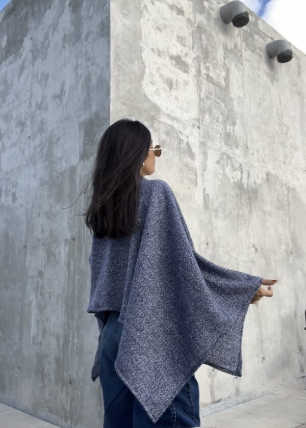 Poncho Velvet Air Azul
