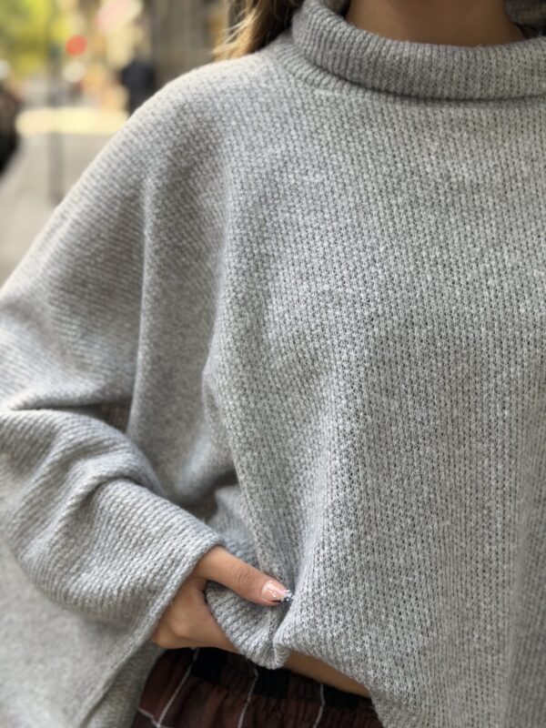 Poncho Velvet Air Gris