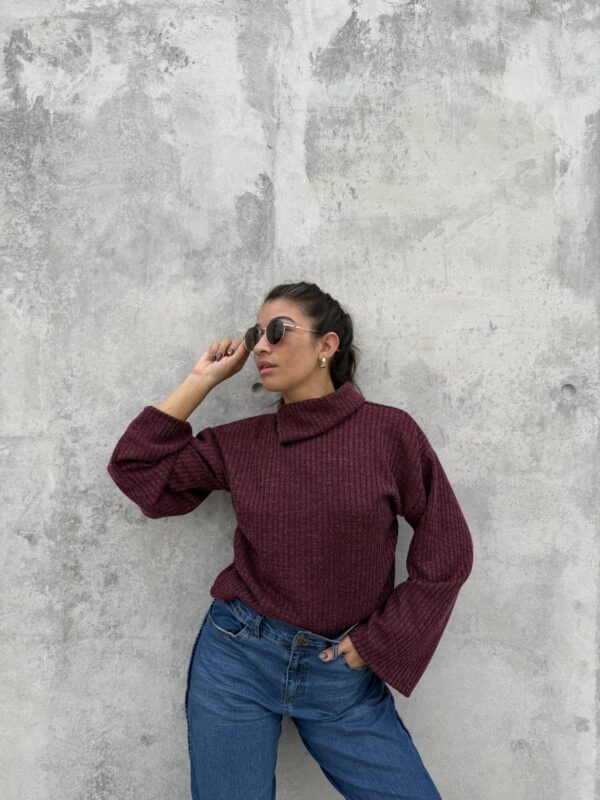 Polera Open Mood Vino