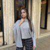 Poncho Velvet Air Gris