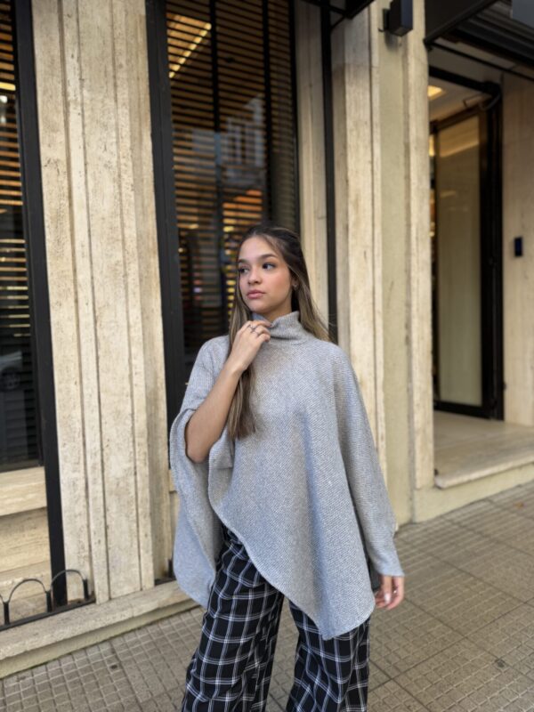 Poncho Velvet Air Gris