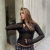 Polera Secret Bloom Negro