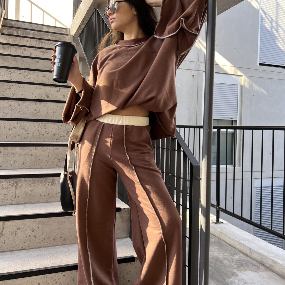 Pantalon Relieve Choco