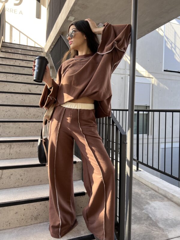 Pantalon Relieve Choco