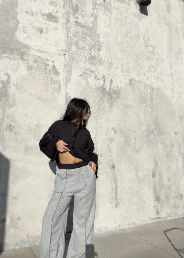 Pantalon Relieve Gris