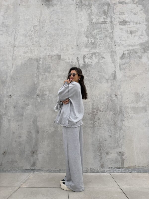 Pantalon Relieve Gris