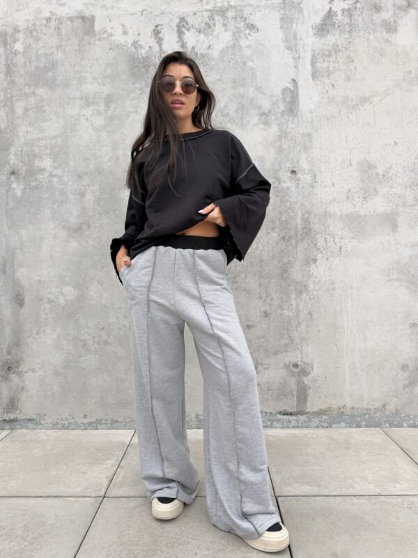 Pantalon Relieve Gris