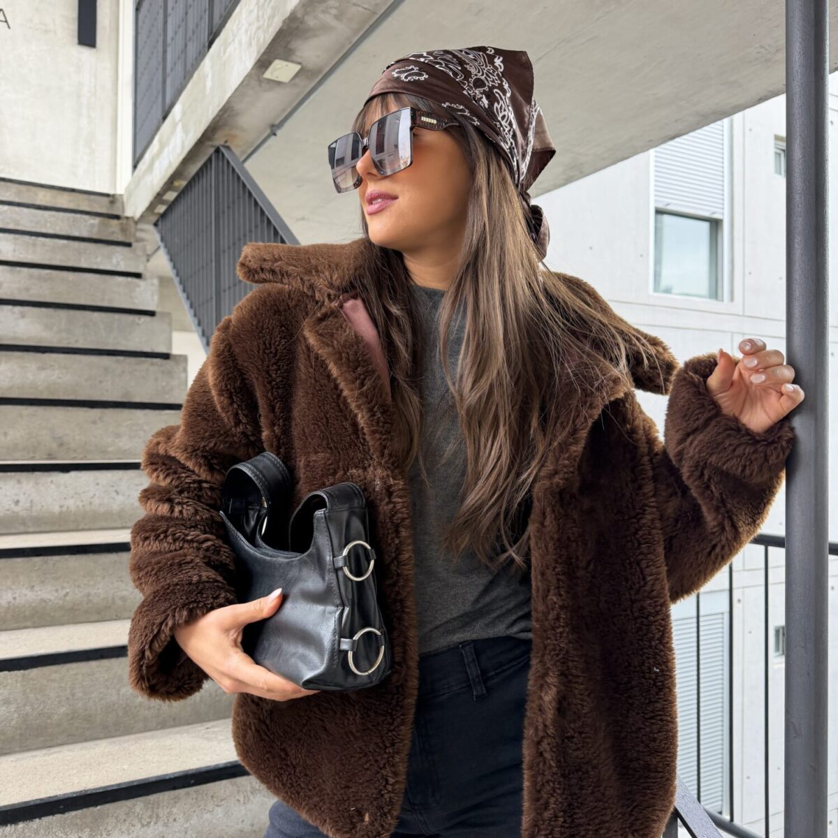 Campera Snow Glam Choco